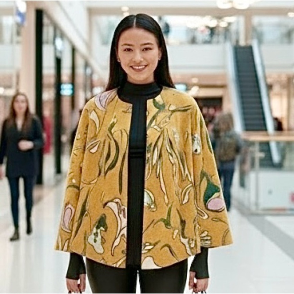 ALYSI Chocolat Swing Jacket Blazer 8